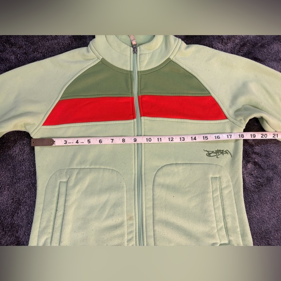 Burton Women’s Green Zip Up Hoodie - Picture 5 of 7